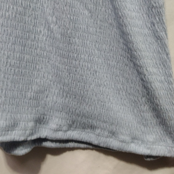 NWT Good Luck Gem V-Neck Bow Puff Sleeve Mini Dress Women's S Blue Minimalist - Picture 4 of 10